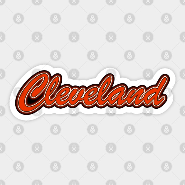 Football Fan of Cleveland Sticker by gkillerb